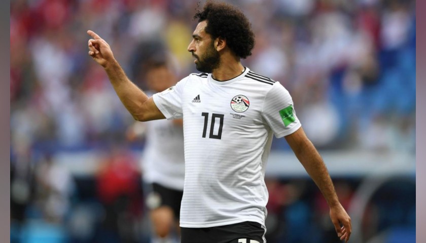 Salah's Official Egypt Signed Shirt, 2018/19