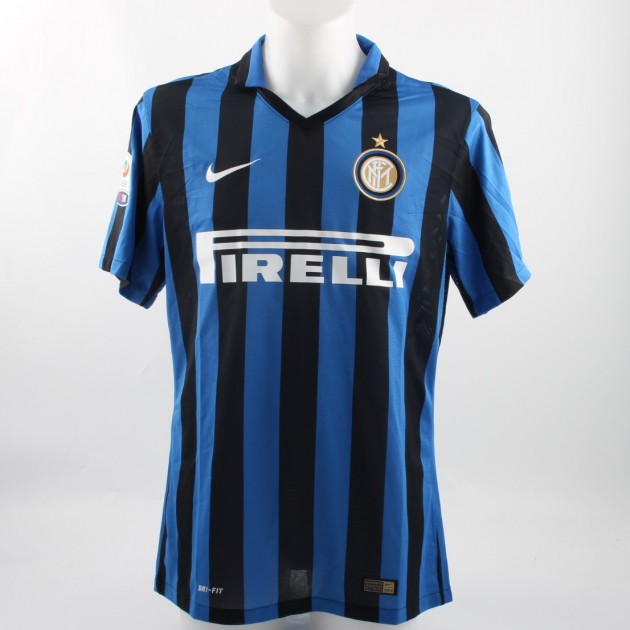 Match worn Melo shirt, Inter-Udinese 23/04/2016 - special model UNWASHED