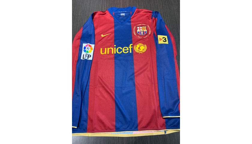 Messi's Official Barcelona Signed Shirt, 2007/08 - CharityStars