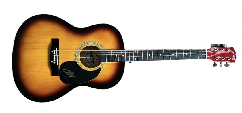 Justin Bieber Signed Acoustic Guitar