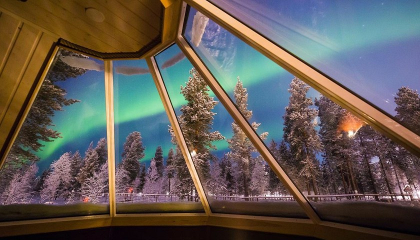 Lapland Three Night Stay In A Glass Cabin For Two People With Half Board and Activities 