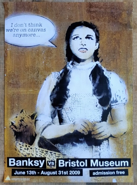 Poster ''Dorothy" Mostra POW vs Bristol Museum di Banksy, firmato