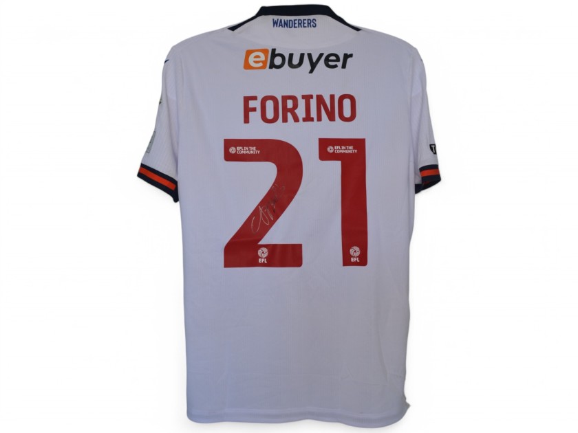 Maglia Unwashed Chris Forino Bolton Wanderers, vs Leyton Orient - Autografata