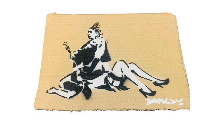 'Queen Victoria' Cardboard by Banksy - Dismaland Souvenir