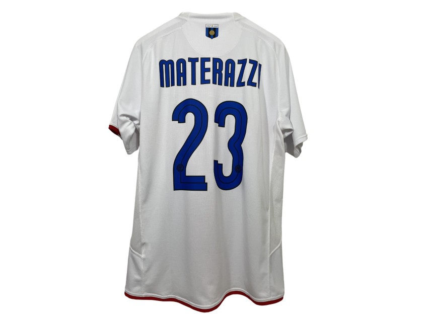 Camisa Retrô Inter de Milão Away 2007 2008 Masculina Fan Branca Cruz