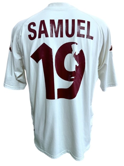 Samuel's Match-Worn Shirt, Lecce vs Roma 2000