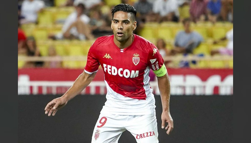 Falcao's Monaco Match Signed Shirt, 2019/20