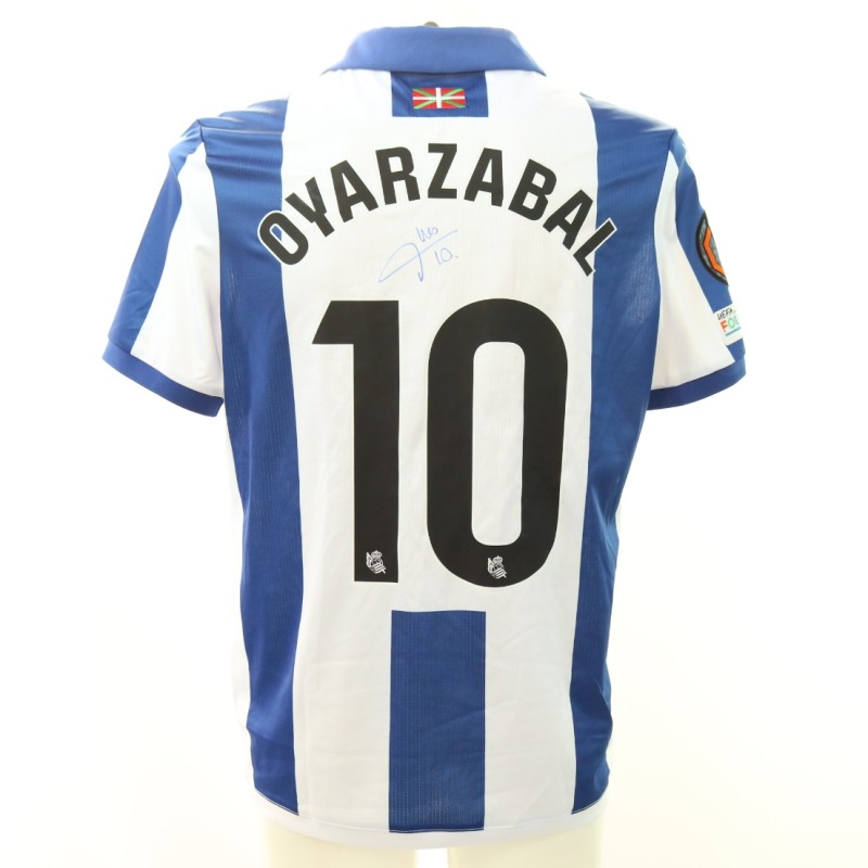 Oyarzabal's Real Sociedad vs Dynamo Kyiv Signed Unwashed Shirt, Europa League 2024