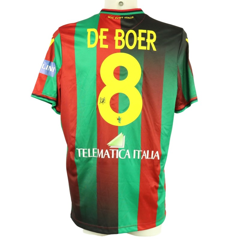 De Boer's Match Worn Signed Shirt, Ternana vs Como 2024 