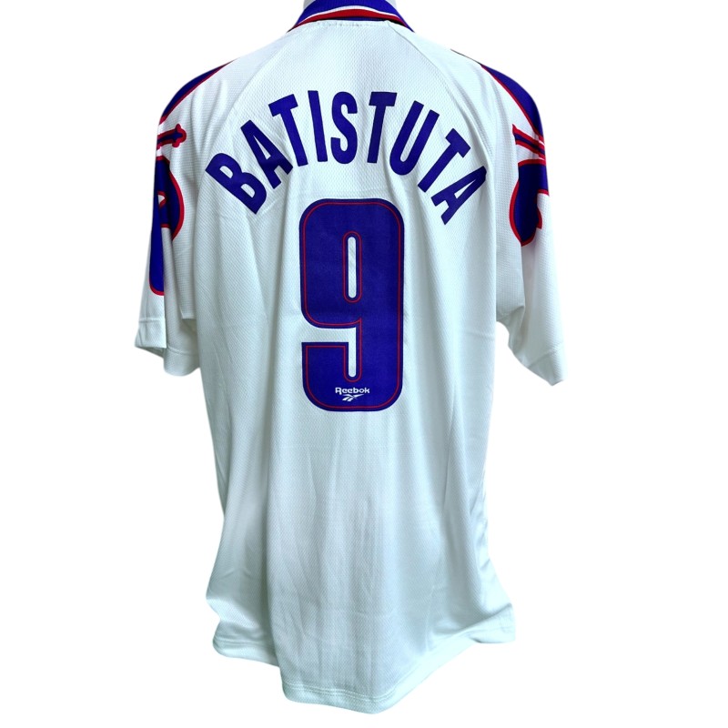 Batistuta's Atalanta vs Fiorentina Match-Issued Shirt, Coppa Italia Finals 1996