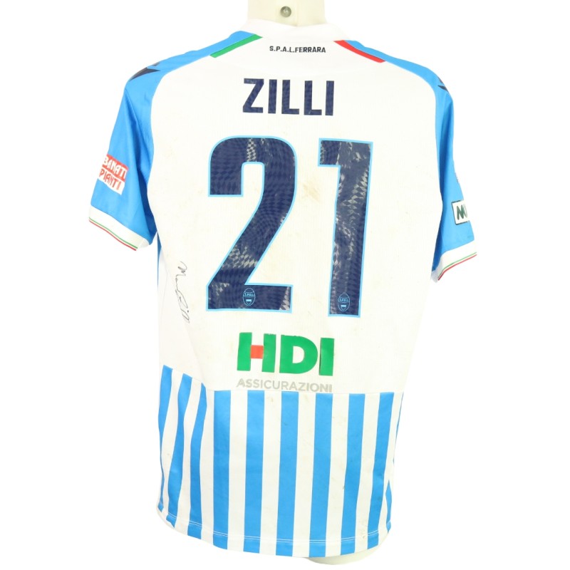 Zilli's Unwashed Signed Shirt, Lucchese vs SPAL 2024 