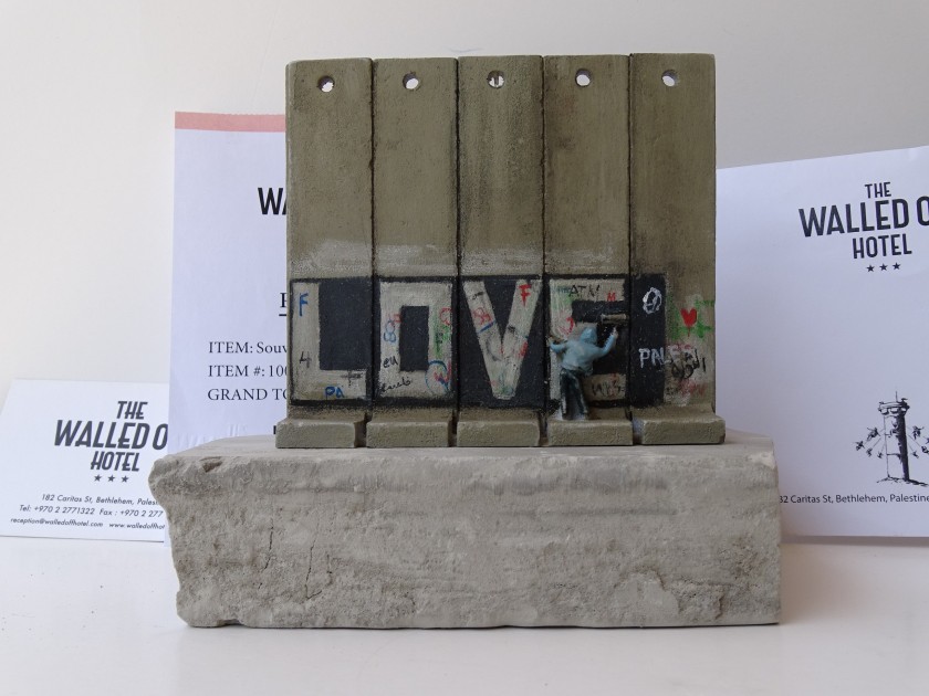 Banksy "Wall Sculpture" from Walled Off Hotel 
