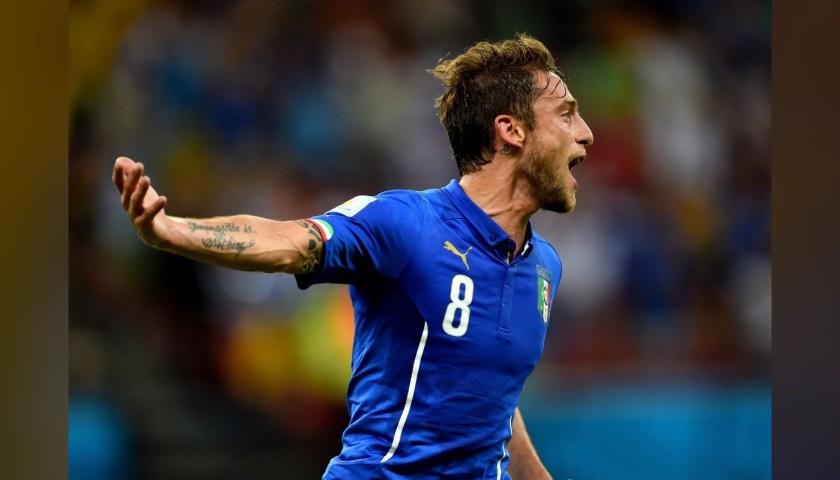 Marchisio's Italy Match-Issue/Worn Shirt, World Cup 2014