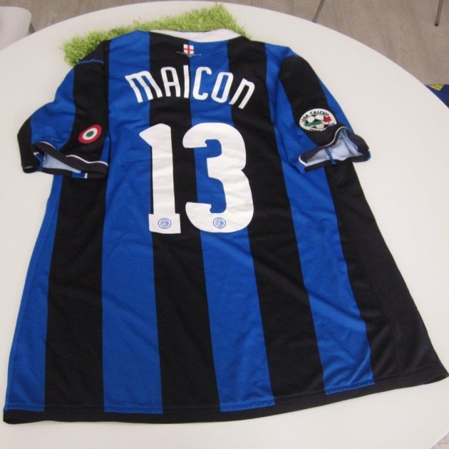 Maicon Inter match worn shirt, Inter-Ascoli Serie A 2005/2006