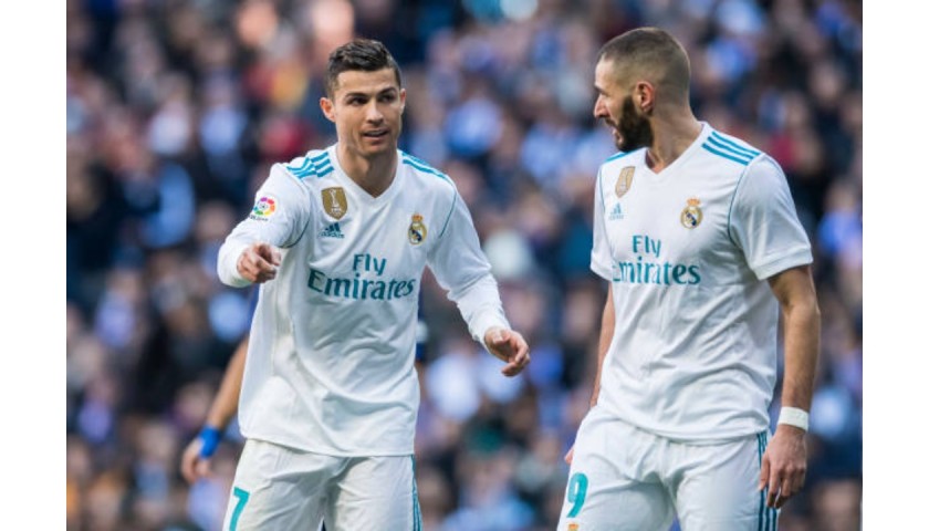 Benzema's Official Real Madrid Signed Shirt, 2017/18 - CharityStars