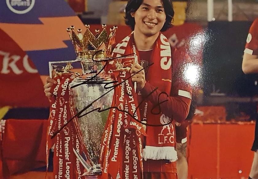 Takumi Minamino's Liverpool Signed Picture