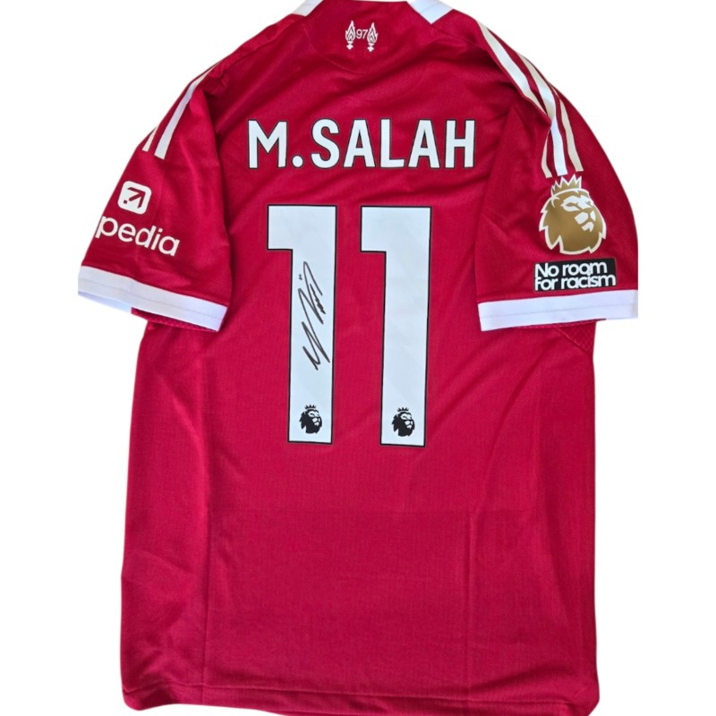 Salah's "Poppy" Signed Match-Issued Shirt, Manchester City vs Liverpool 2025