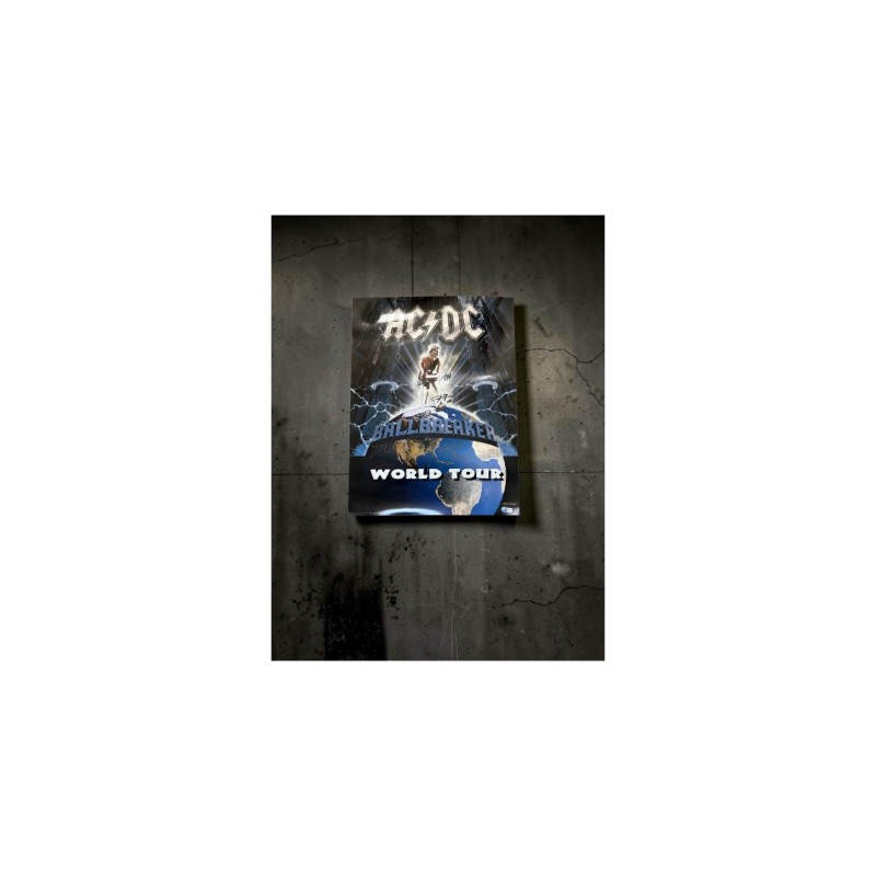 Angus Young of AC/DC Signed Official Limited Edition World Tour Poster