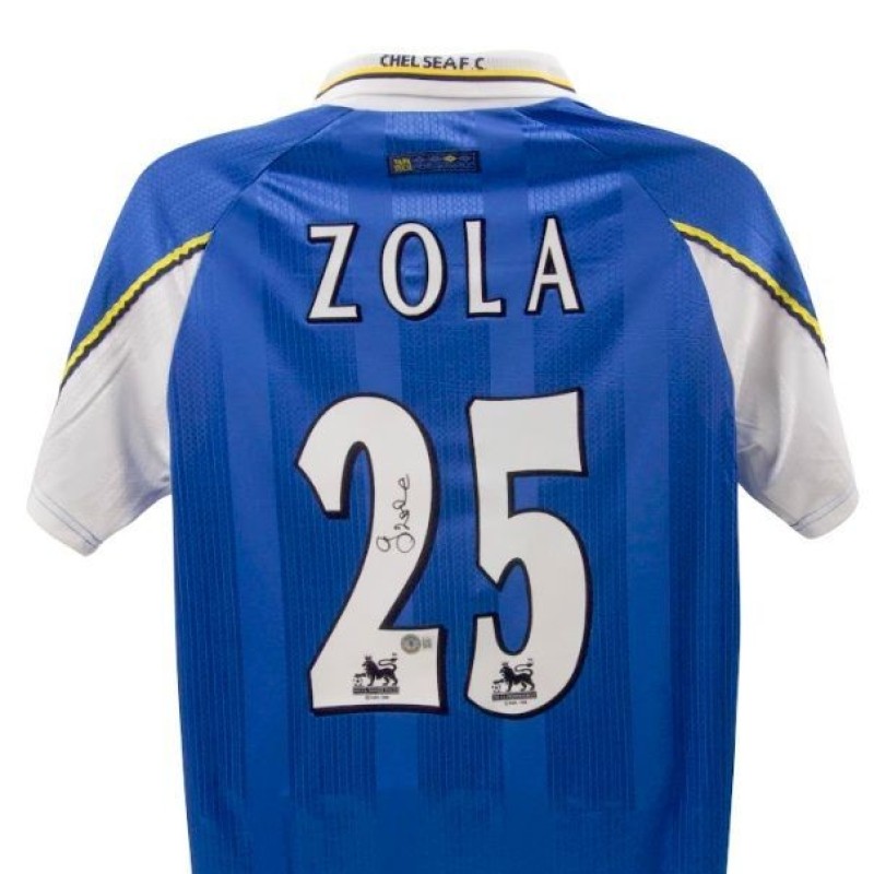 Gianfranco Zola's Chelsea 1997/98 Signed Home Shirt