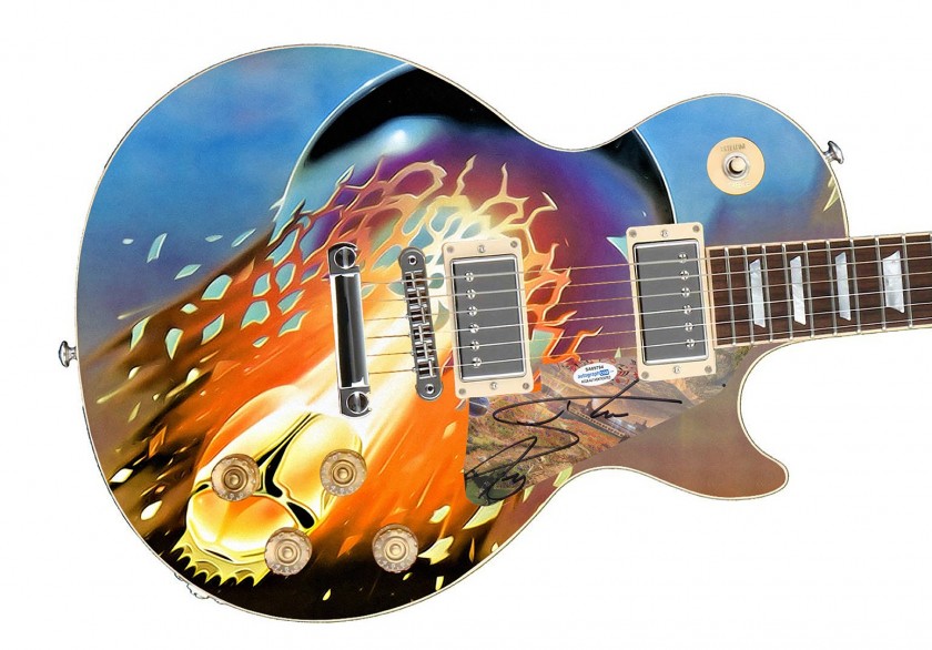 Steve Perry Signed Custom Guitar