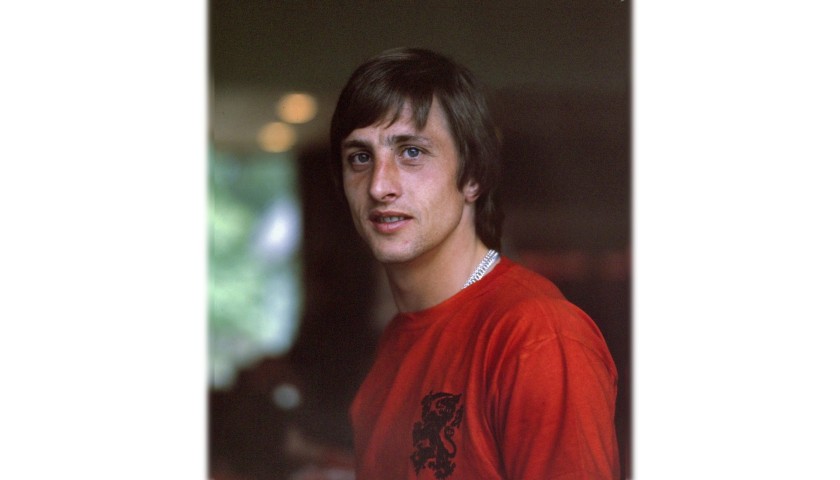 Holland Retro Shirt, 1974 - Signed by Johan Cruyff