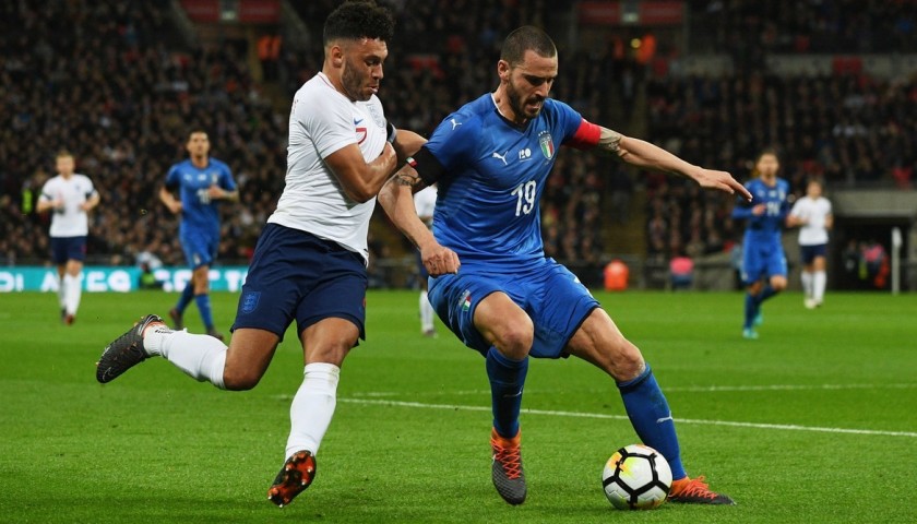 Bonucci's England-Italy Friendly Match-Issue/Worn Kit 