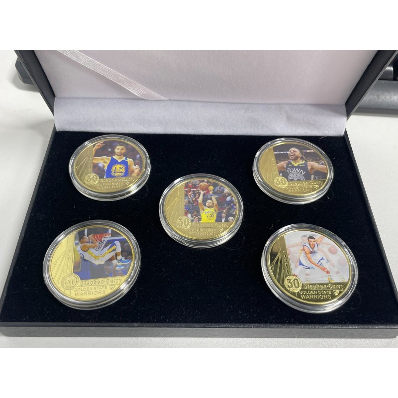 Stephen Curry Gold Plated Coins Box Set