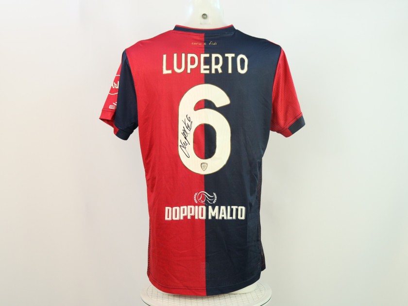 Maglia Luperto Unwashed, Parma vs Cagliari 2024 - Autografata