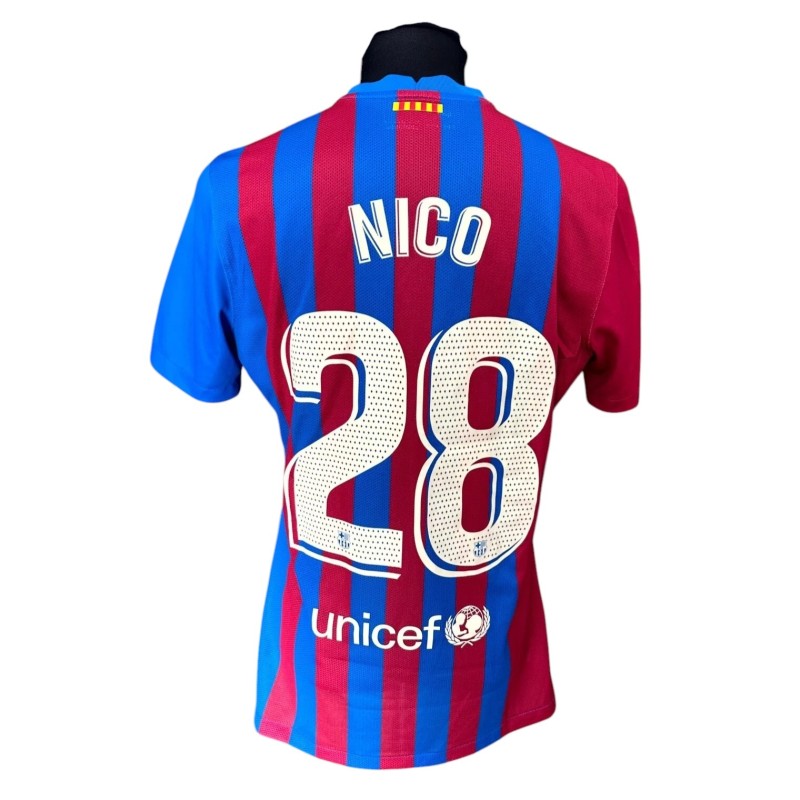 Nico's Barcelona vs Espanyol Issued Shirt, 2021