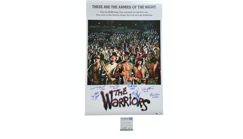The Warriors Cast Signed Poster