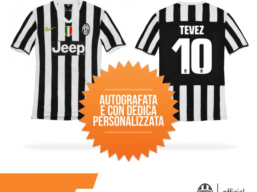 Juventus "authentic" shirt, Carlos Tevez - signed