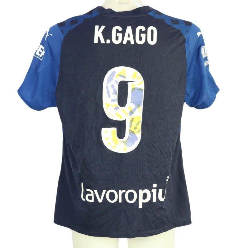 K. Gago's Unwashed Shirt, Parma vs Ravenna Women 2024 - Patch Always With Blue