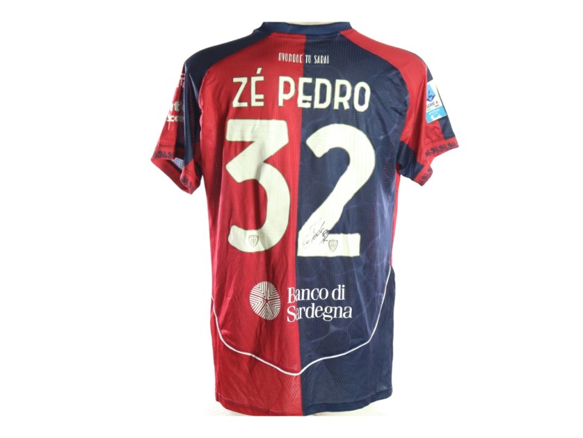 Zé Pedro's Signed Unwashed Shirt, Cagliari vs Cremonese 2026