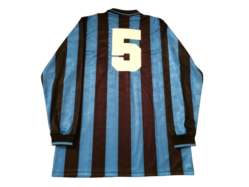 Ferri's Inter Match-Issued Shirt, 1992/93