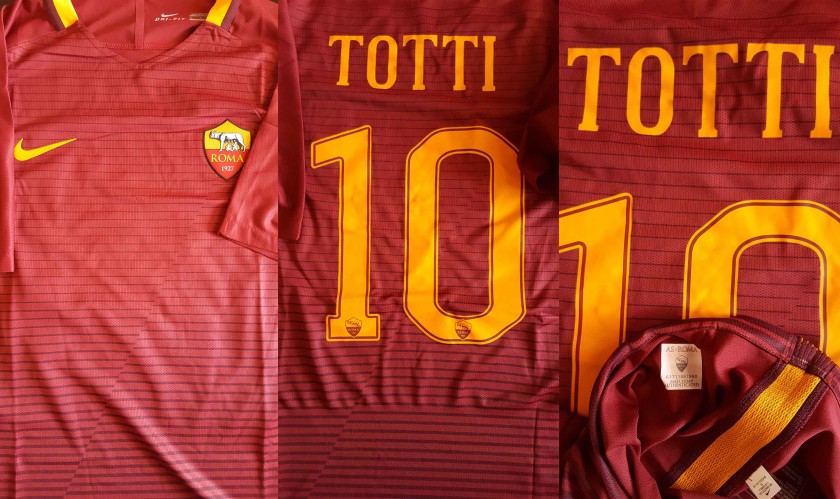 Francesco Totti's Match Worn Shirt, As Roma-Terek Grozny 3-2