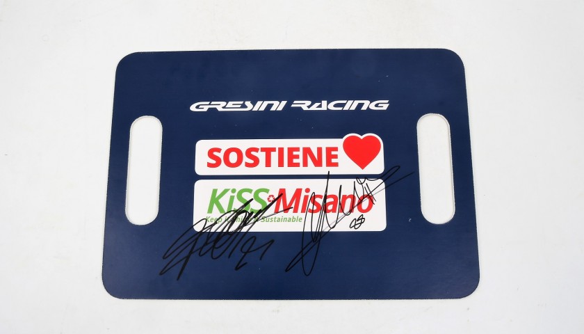 KiSS Misano Gresini Racing Banner Signed by Martin and Di Giannantonio