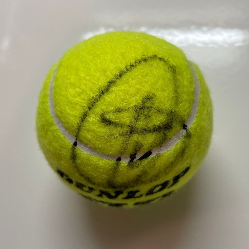 Tennis Ball signed by Novak Djokovic Internazionali d'Italia 2024