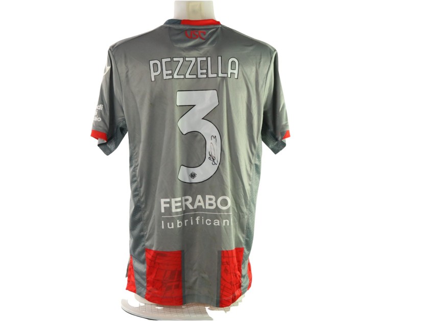 Pezzella's Signed Unwashed Shirt, Cremonese vs Cagliari 2026