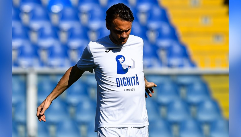 Ekdal's Worn T-Shirt, Sampdoria-Hellas Verona, Special #8march