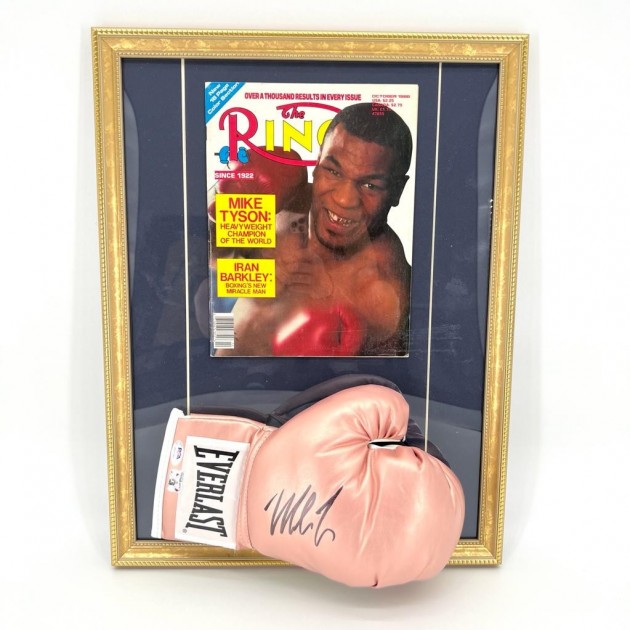 Mike Tyson Signed and Framed Boxing Glove
