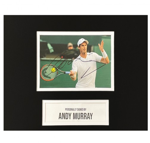 Andy Murray Signed Photo Display