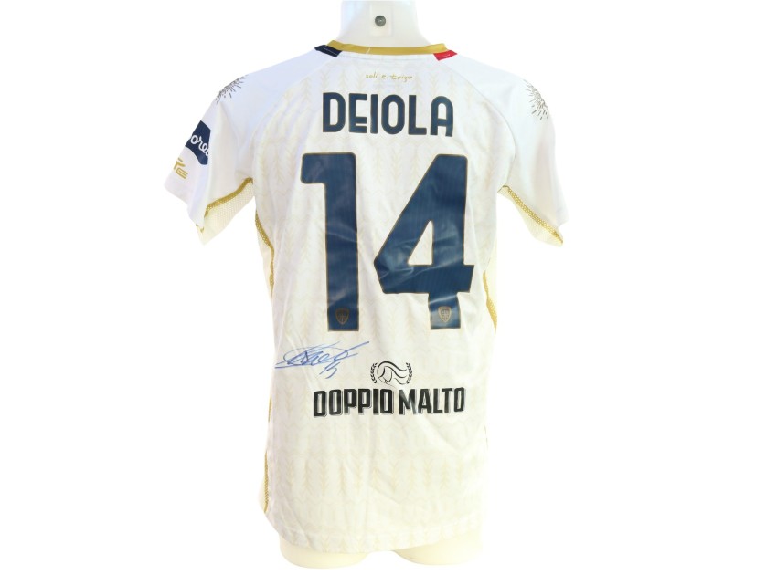 Deiola's Signed Unwashed Shirt, Genoa vs Cagliari 2024