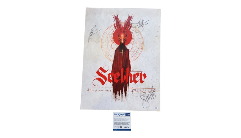 Seether Autographed Poster