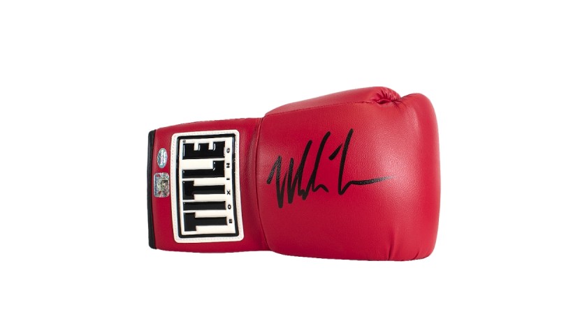 Mike Tyson Signed Title Boxing Glove