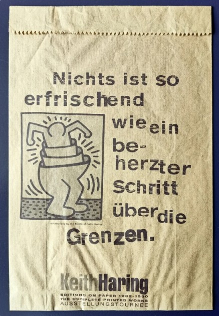 Original Editions Paper Pop Shop Bag 1982-1990 by Keith Haring