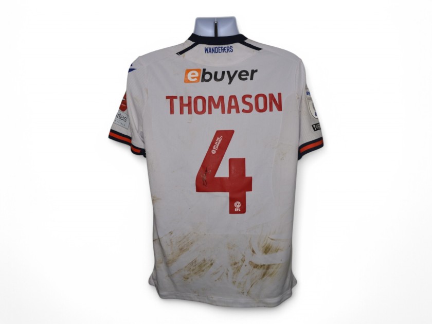 George Thomason's Bolton Wanderers Signed Match Worn Shirt, vs Northampton 