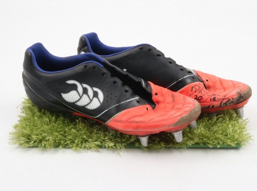 Signed and Worn George Biagi Match Boots