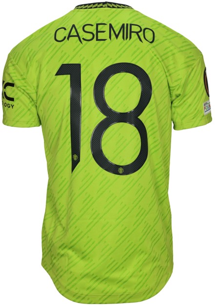 Casemiro's Manchester United Match Shirt, EL 2022/23