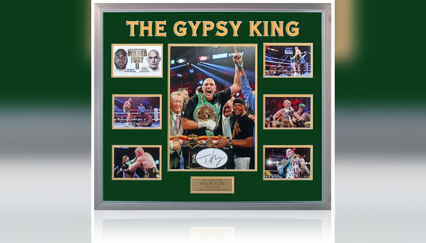 Wilder Vs Fury II Hand Signed Photograph by Tyson Fury