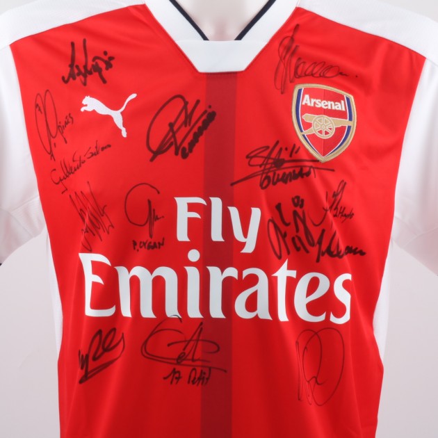 Official Arsenal 16/17 shirt, signed by Arsenal Legends